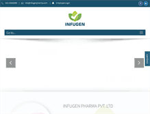 Tablet Screenshot of infugenpharma.com